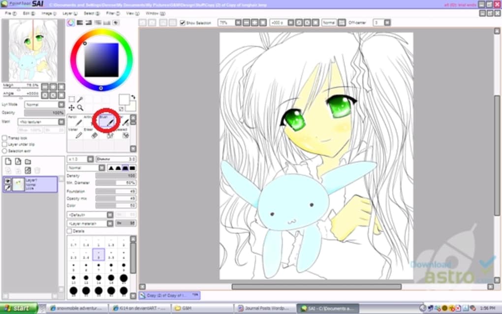 paint tool sai full version for free